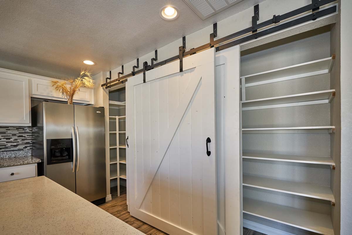 Kitchen Barn Door Pantry Josh Gonzales Providing Real Estate